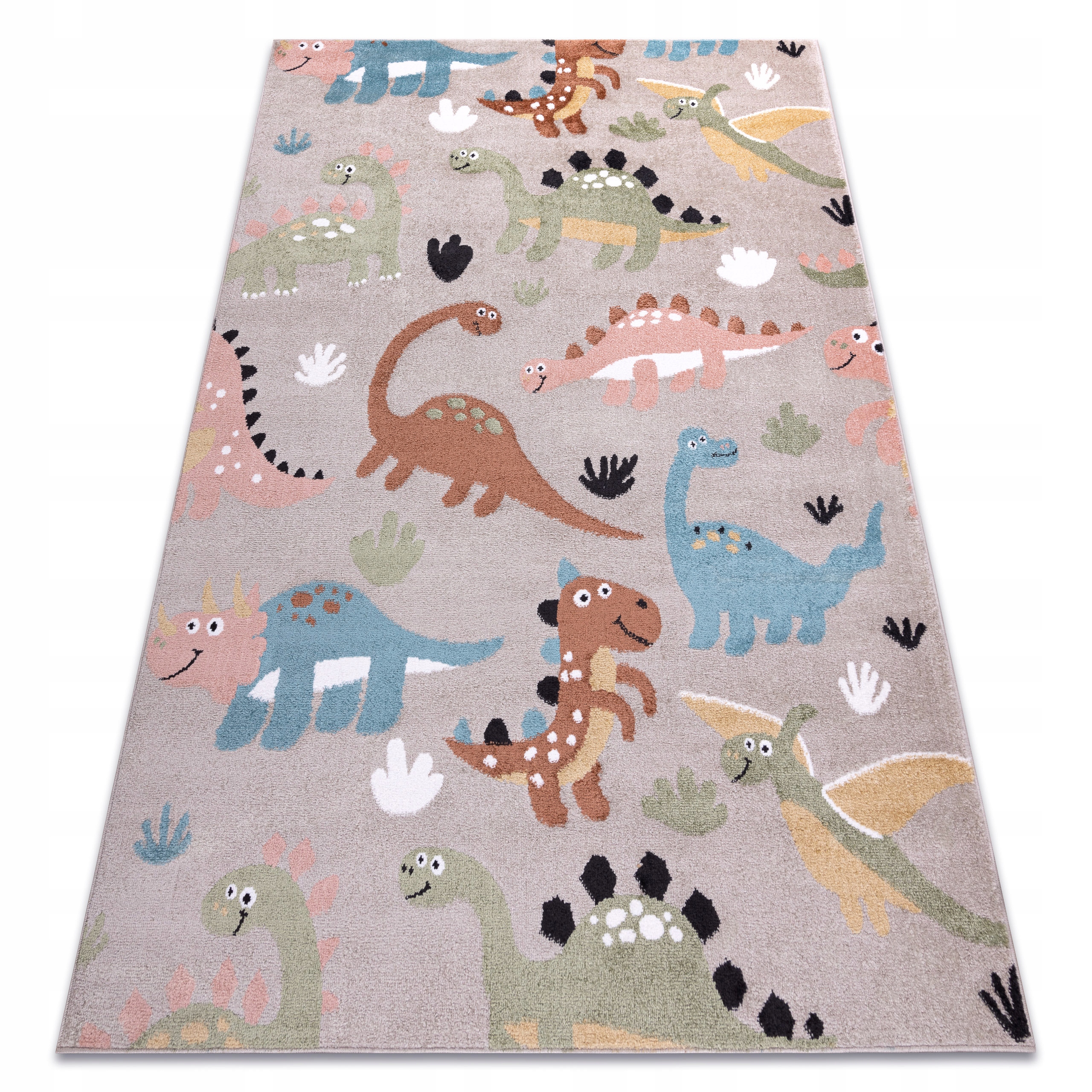 

Dywan Dziecięcy Fun 80x150 cm Dinozaury beż #O608
