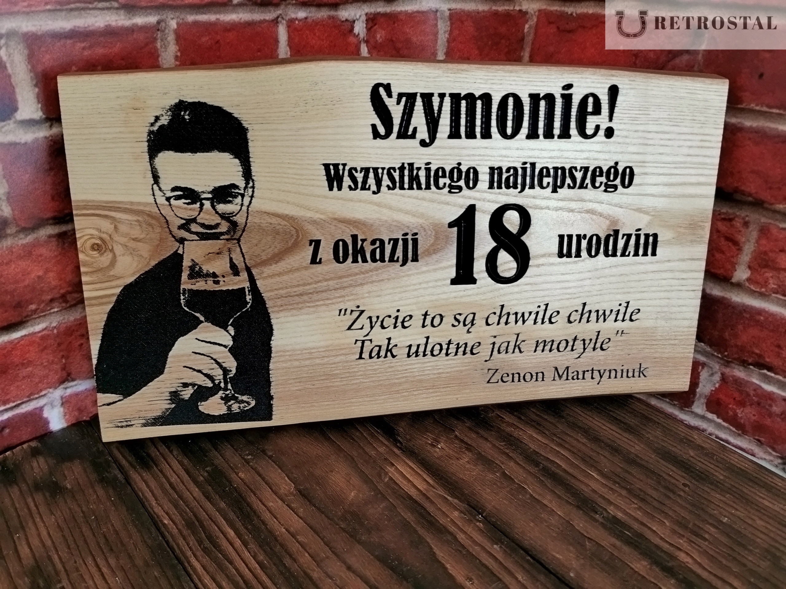 Prkénko k narozeninám dárek personalizovaný gravírování