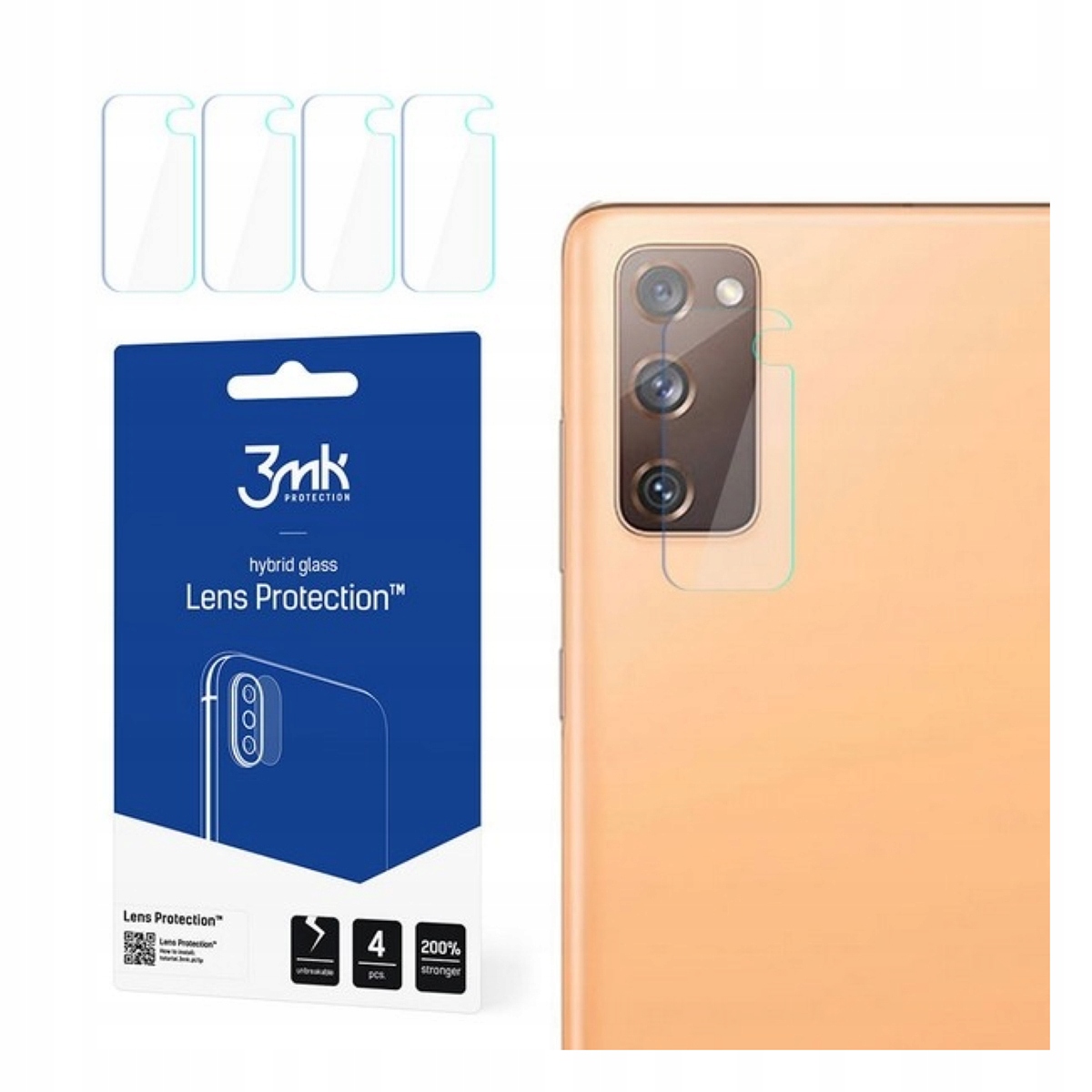 

3MK Fg Szkło Na Aparat Kamerę 4X Do Galaxy S20 Fe