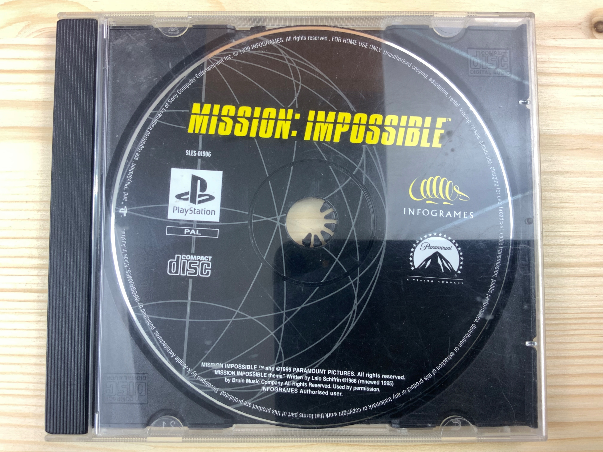 MISSION IMPOSSIBLE płyta bdb PSX PS1 Platforma Sony PlayStation (PSX)