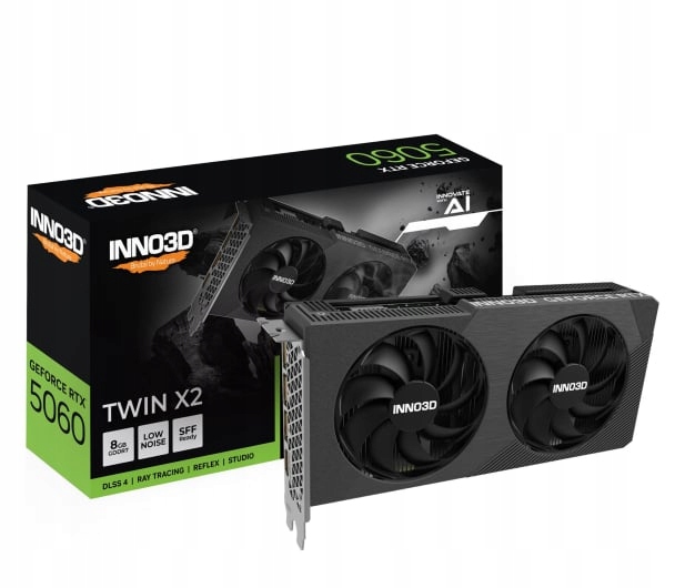 Karta graficzna INNO3D GeForce Rtx 5060 Twin X2 8GB GDDR7 DLSS4
