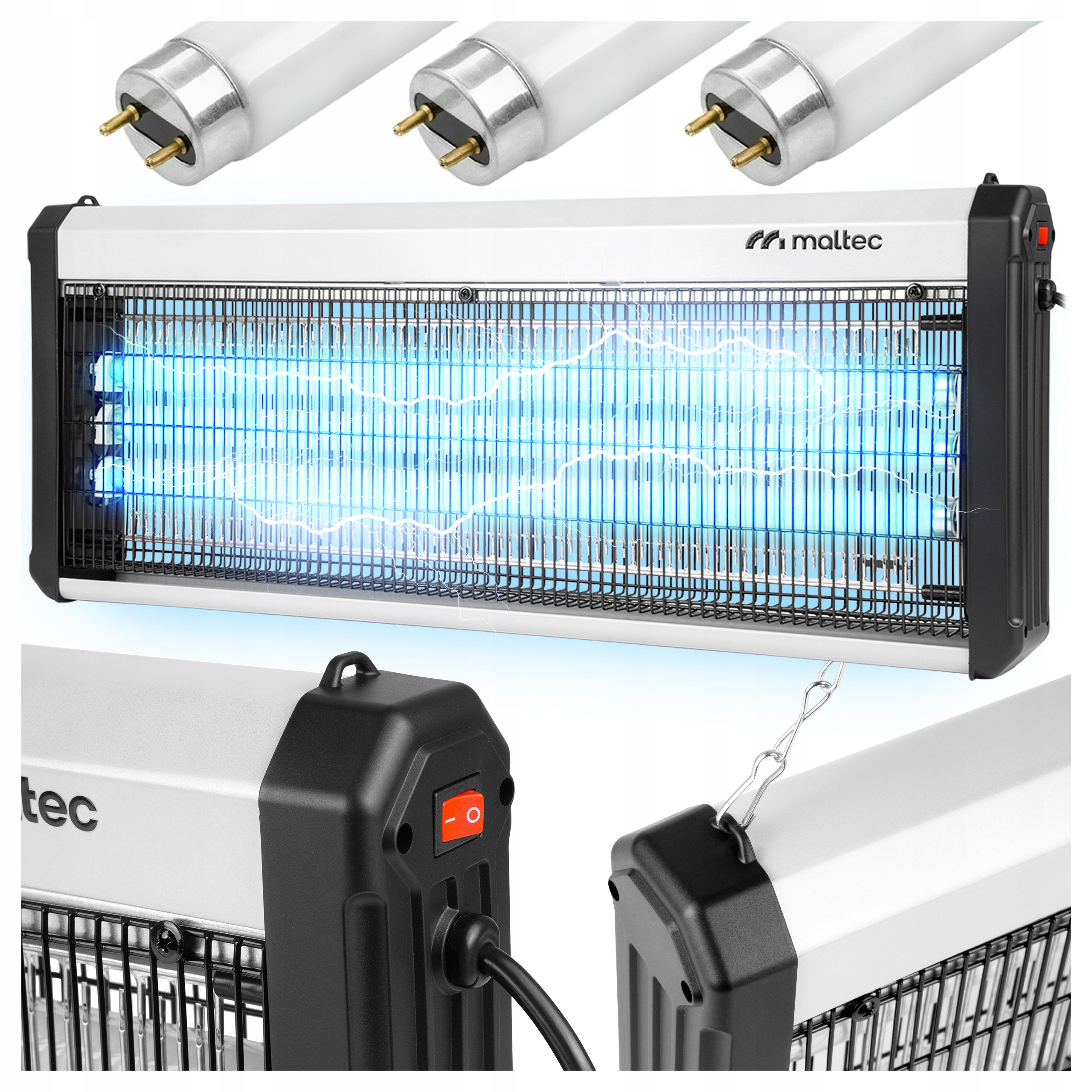 Insekticidní Lampa Proti Komárům, Mouchám, Hmyzu, Uv, Silná Past 60 W 3800 V