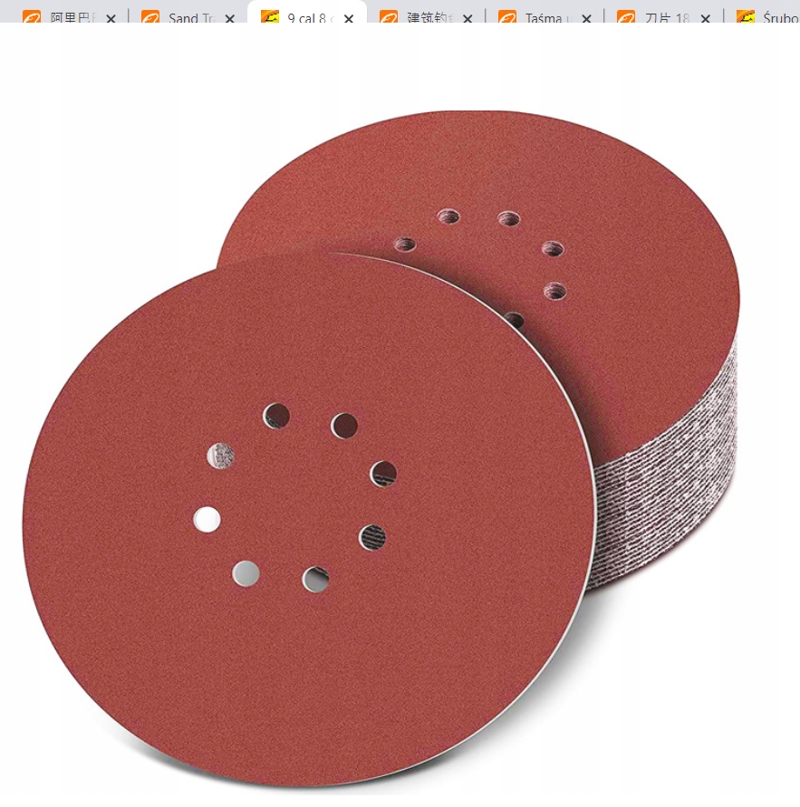 

Krążek Ścierny Ø 225mm Na Rzep P 240 10 sztuk