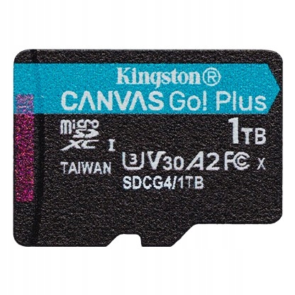 Kingston Paměťová karta microSD 1TB Canvas Go! Plus 200MB/s A2 U3 V30