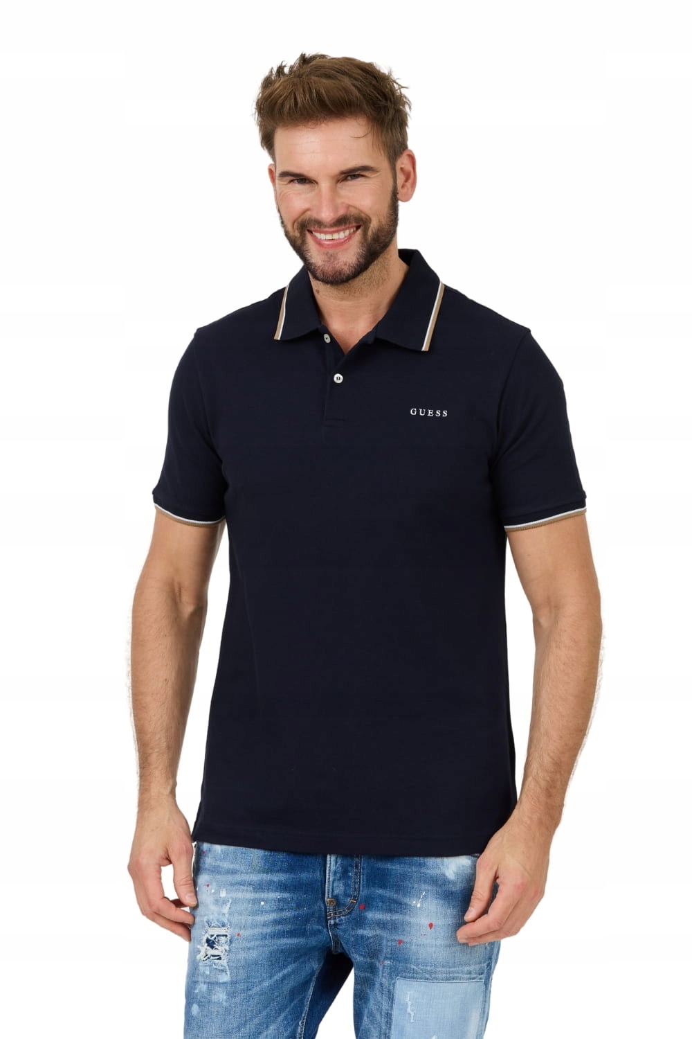 Guess Tmavě modré polo Lyle XXL