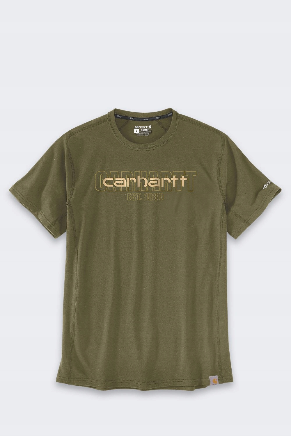 Tričko Carhartt Force Mid Logo Graphic Bronzed