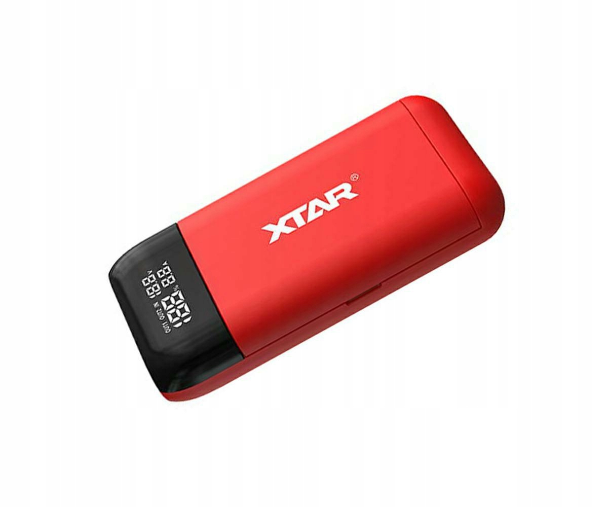 

Ładowarka Xtar PB2S czerwona 18650 Usb PowerBank