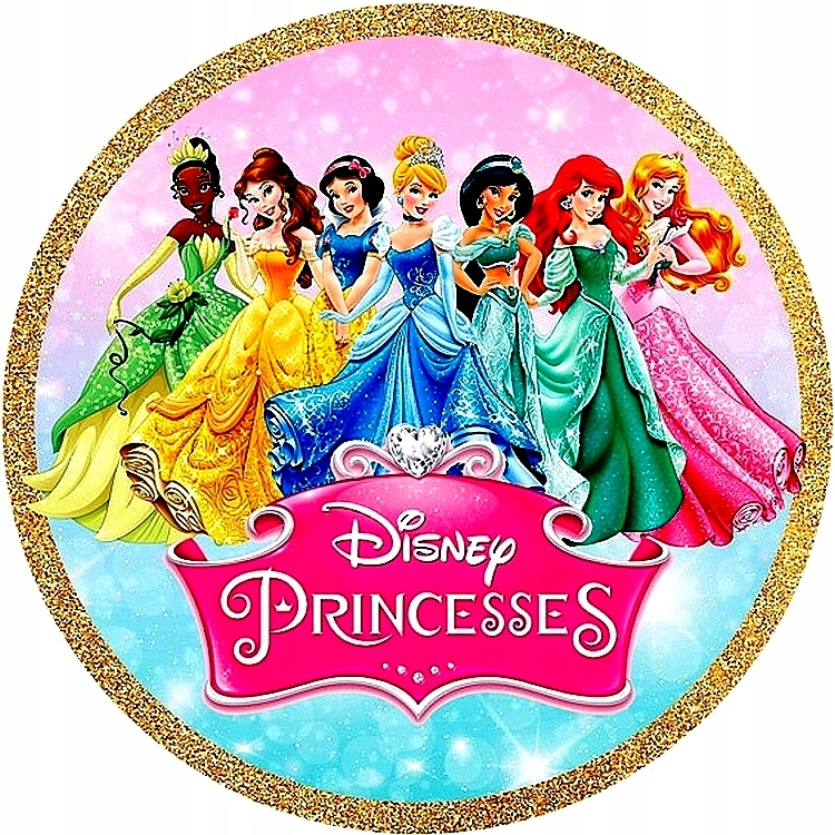 OPŁATEK NA TORT KSIĘŻNICZKI PRINCESS DZIEWCZYNKI