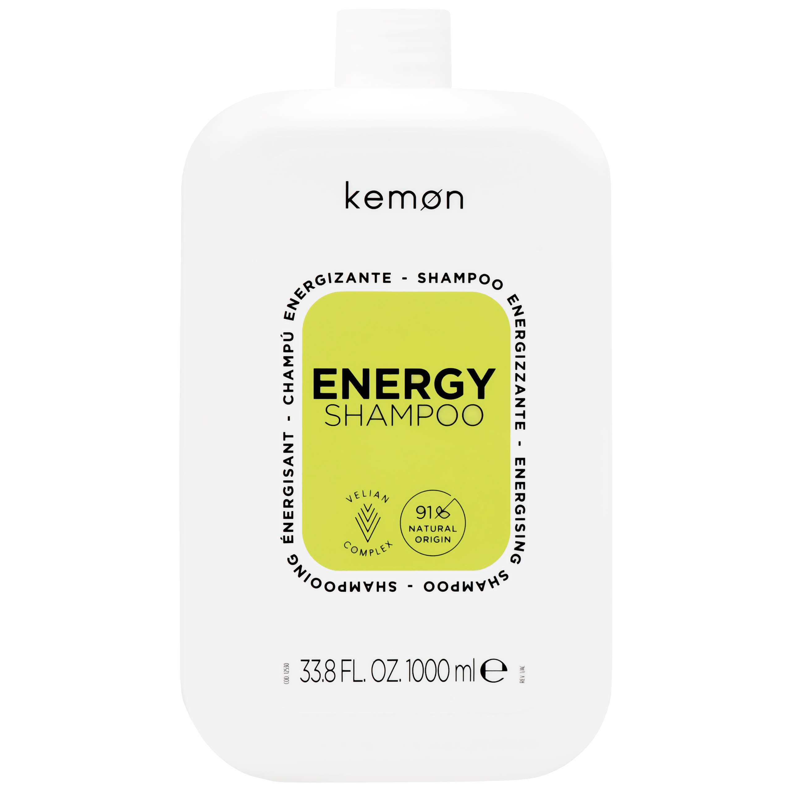 Kemon Energy Shampoo s ženšenem a kofeinem pro růst vlasů 1000 ml