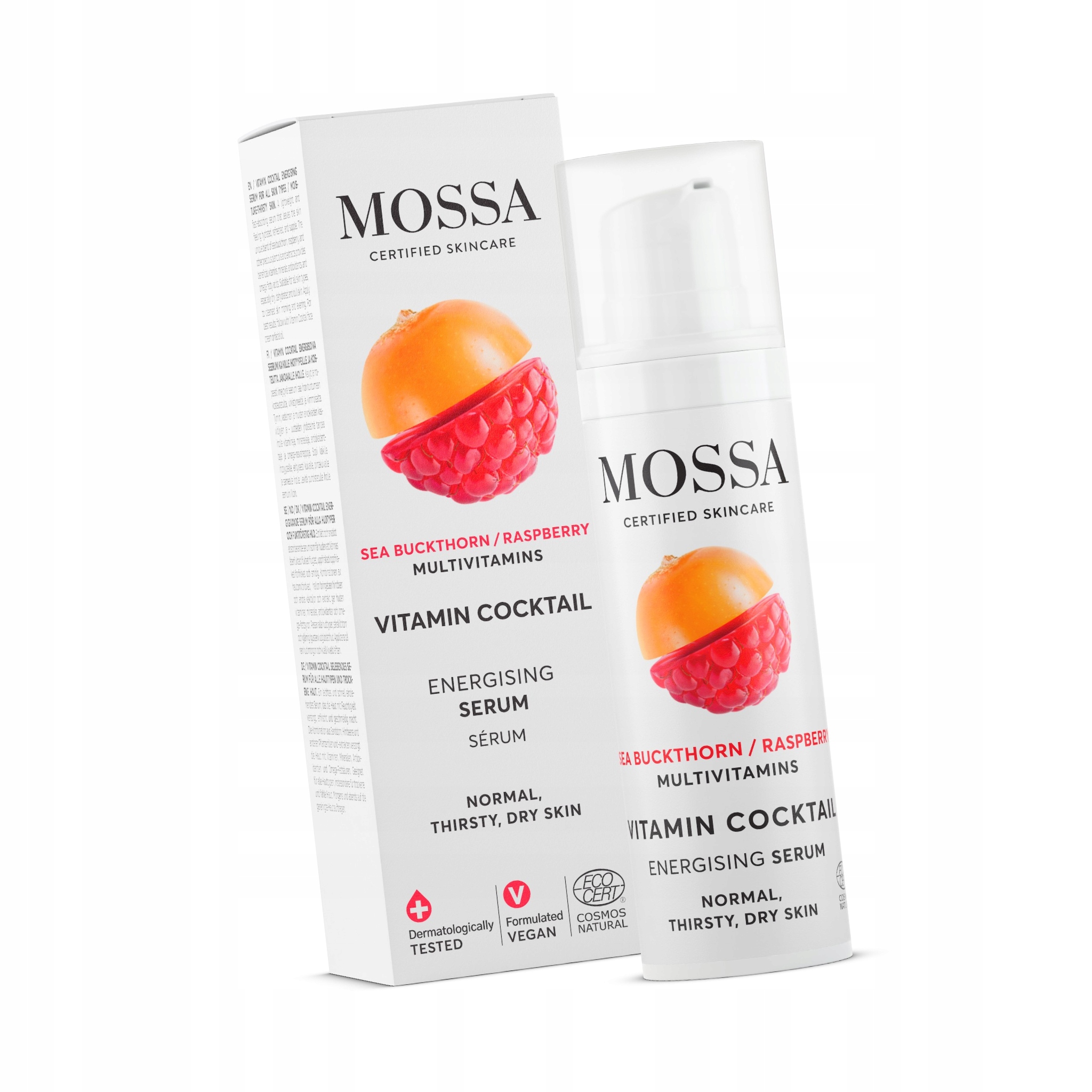 Multivitamínové sérum s rakytníkem a malinou Mossa by Madara 30 ml