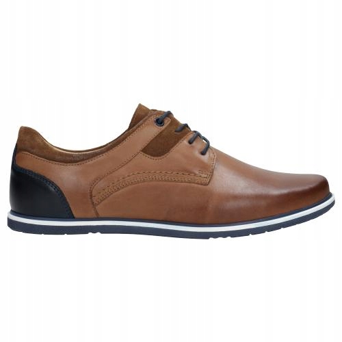 

Buty Wojas Półbuty męskie skóra jasny brąz r. 45