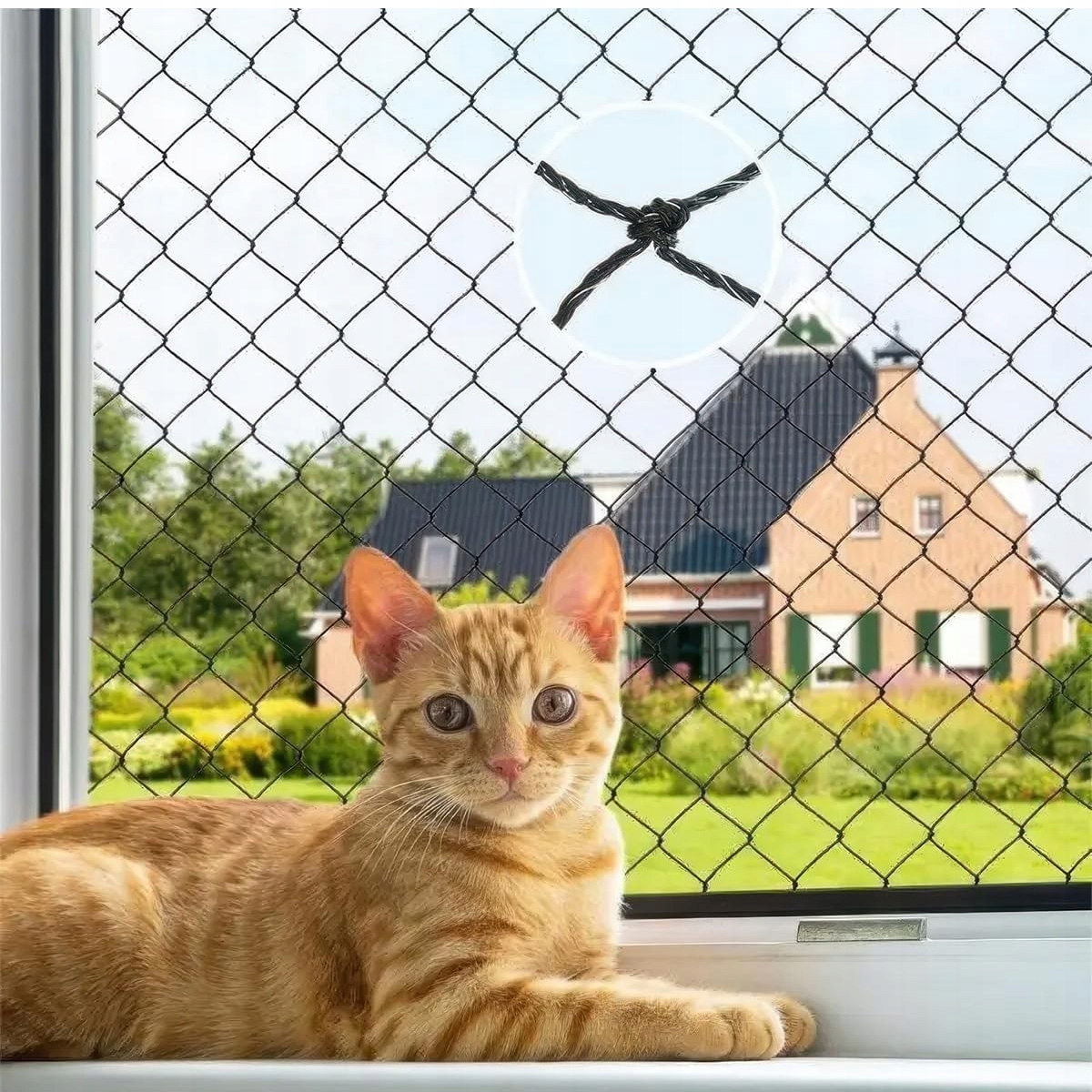 Levně Ochranná Síť 10x3M Balkon Okno Pro Kočky Proti Holubům 26mm