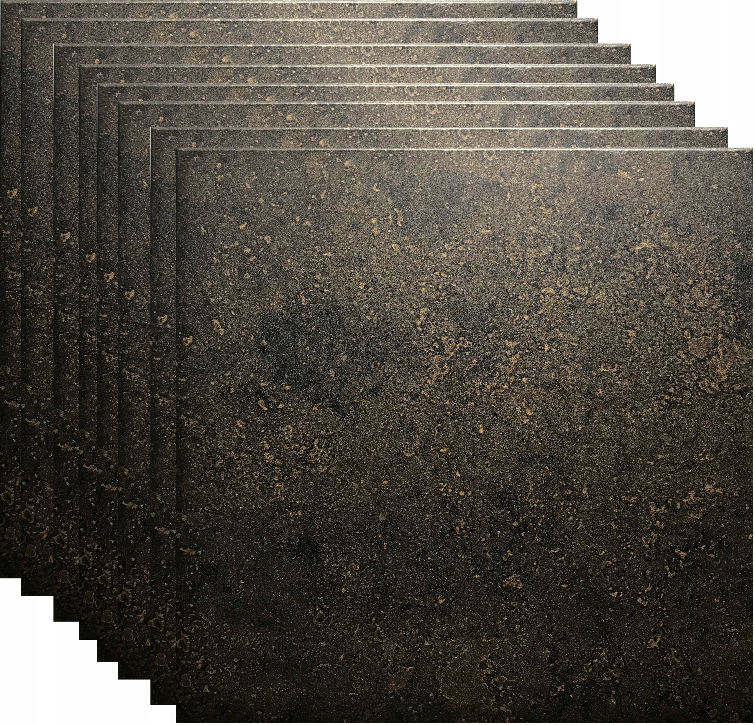 

Panel Ścienny Imitacja Beton Czarny Złoty 4414 2m2