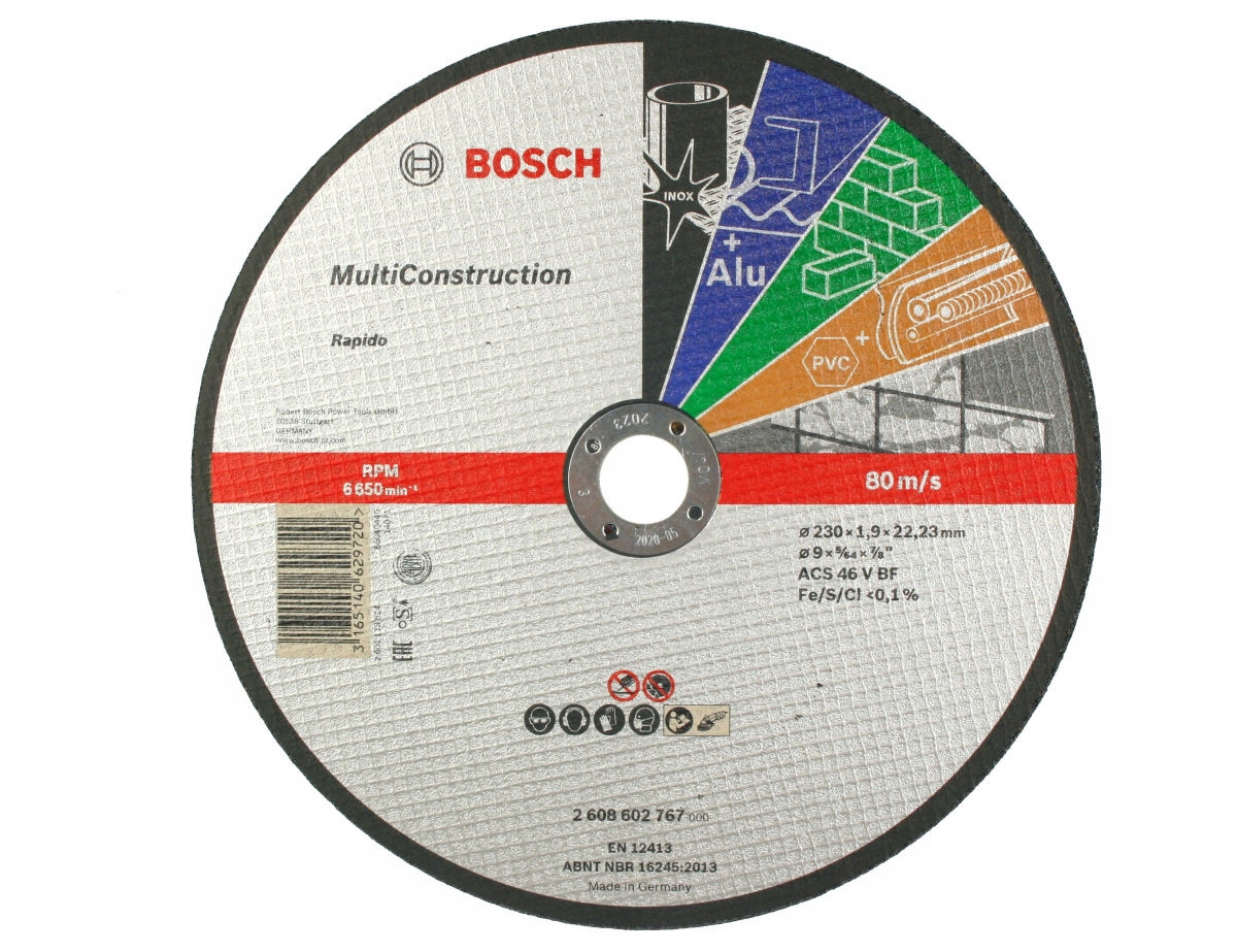 

Bosch jedna Tarcza Do Wszystkiego 230/1,9mm