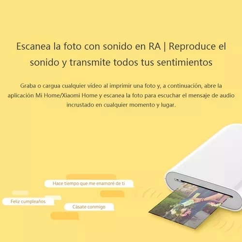 Drukarka ZINK Xiaomi Mi Przenośna Drukarka Kod producenta 6934177715488