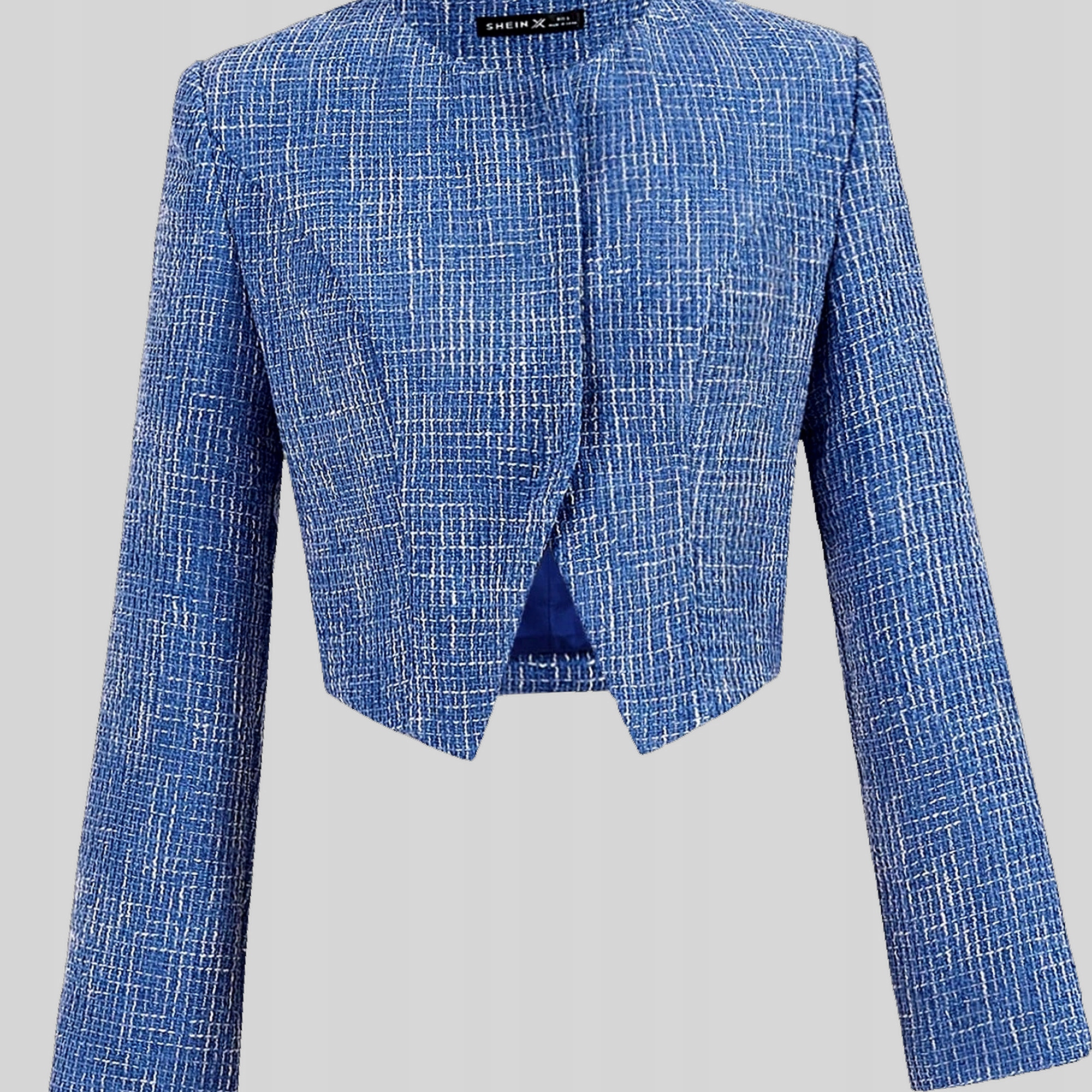 Žaket Elegantní Asymetrický Modrý Shein L 40