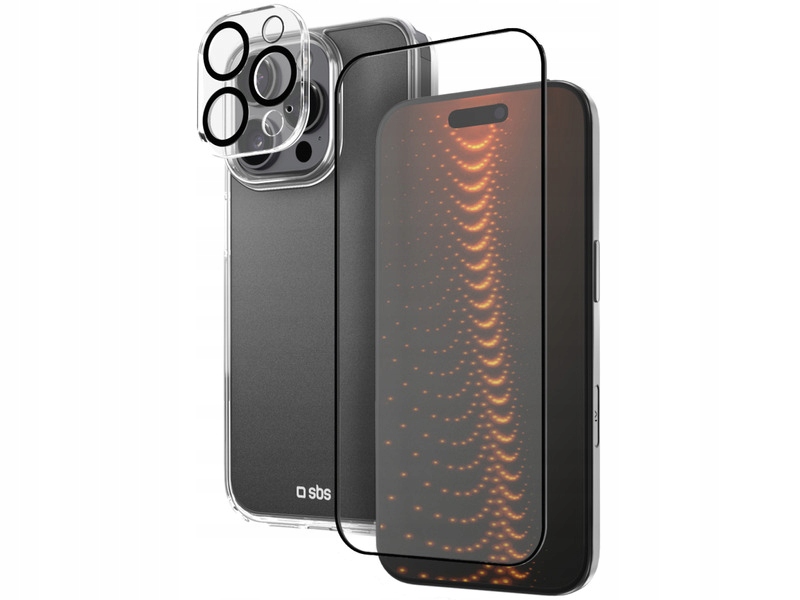Zestaw Sbs D3O 3w1 do Apple iPhone 16 Pro Max Etui Szkło Nakładka