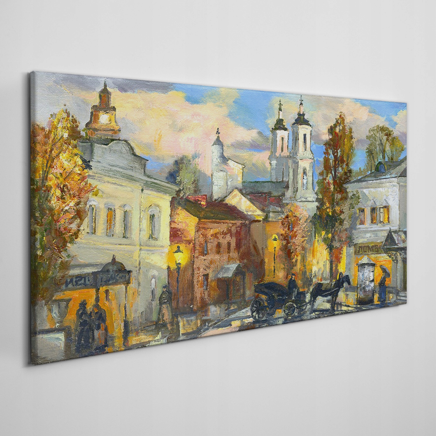 

Nowoczesny foto-obraz na płótnie Miasto 140x70 cm