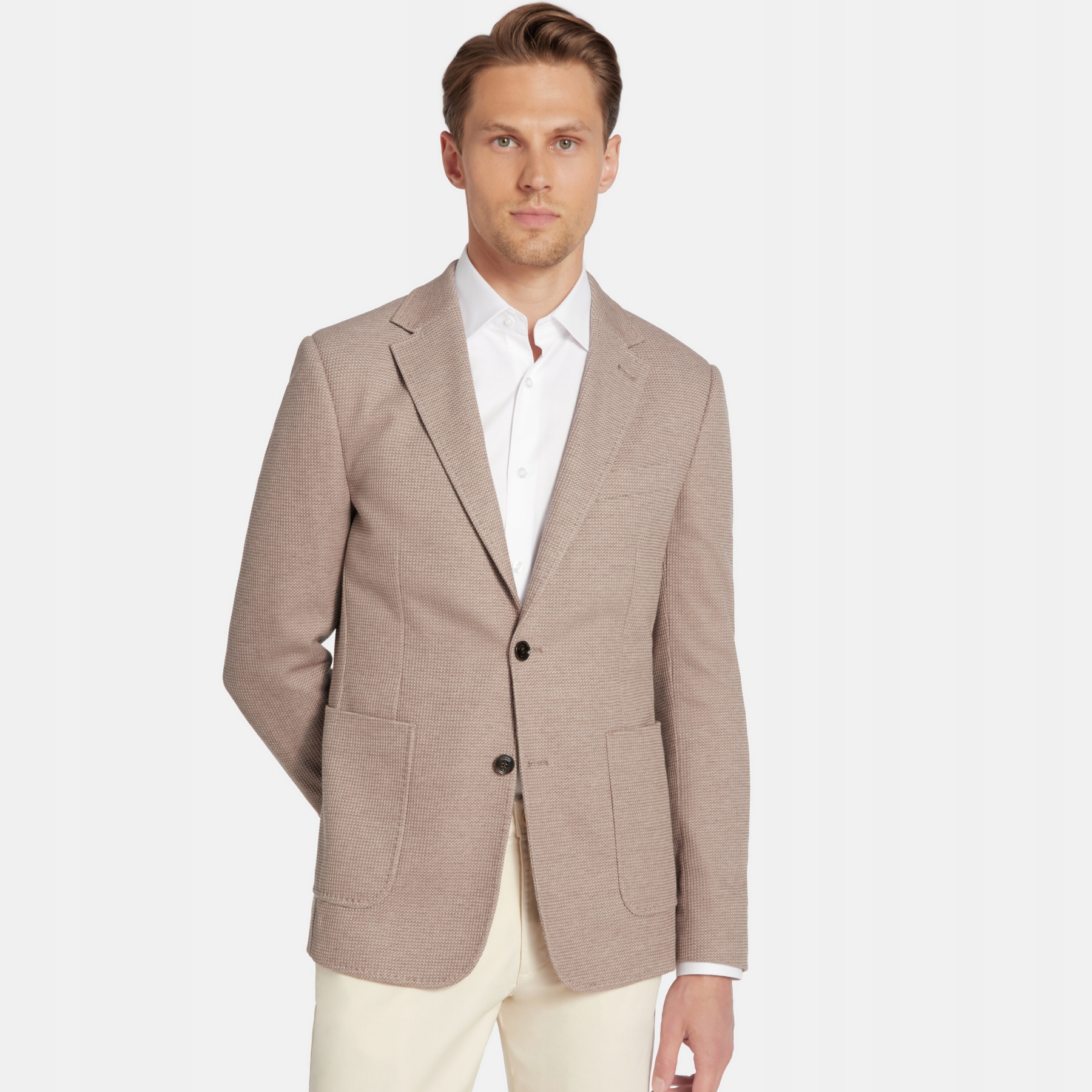 Hnědá sako se strukturovanou strukturou Pako Lorente vel