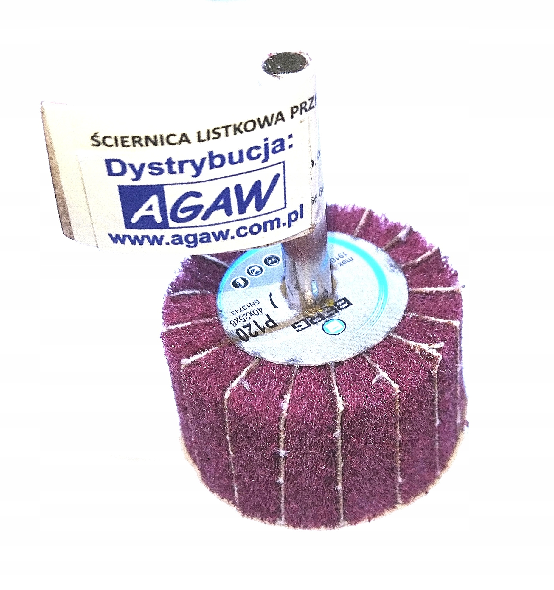 ŚCIERNICA TRZPIENIOWA LISTKOWA Z WŁÓKNINĄ 40x25x6 P100