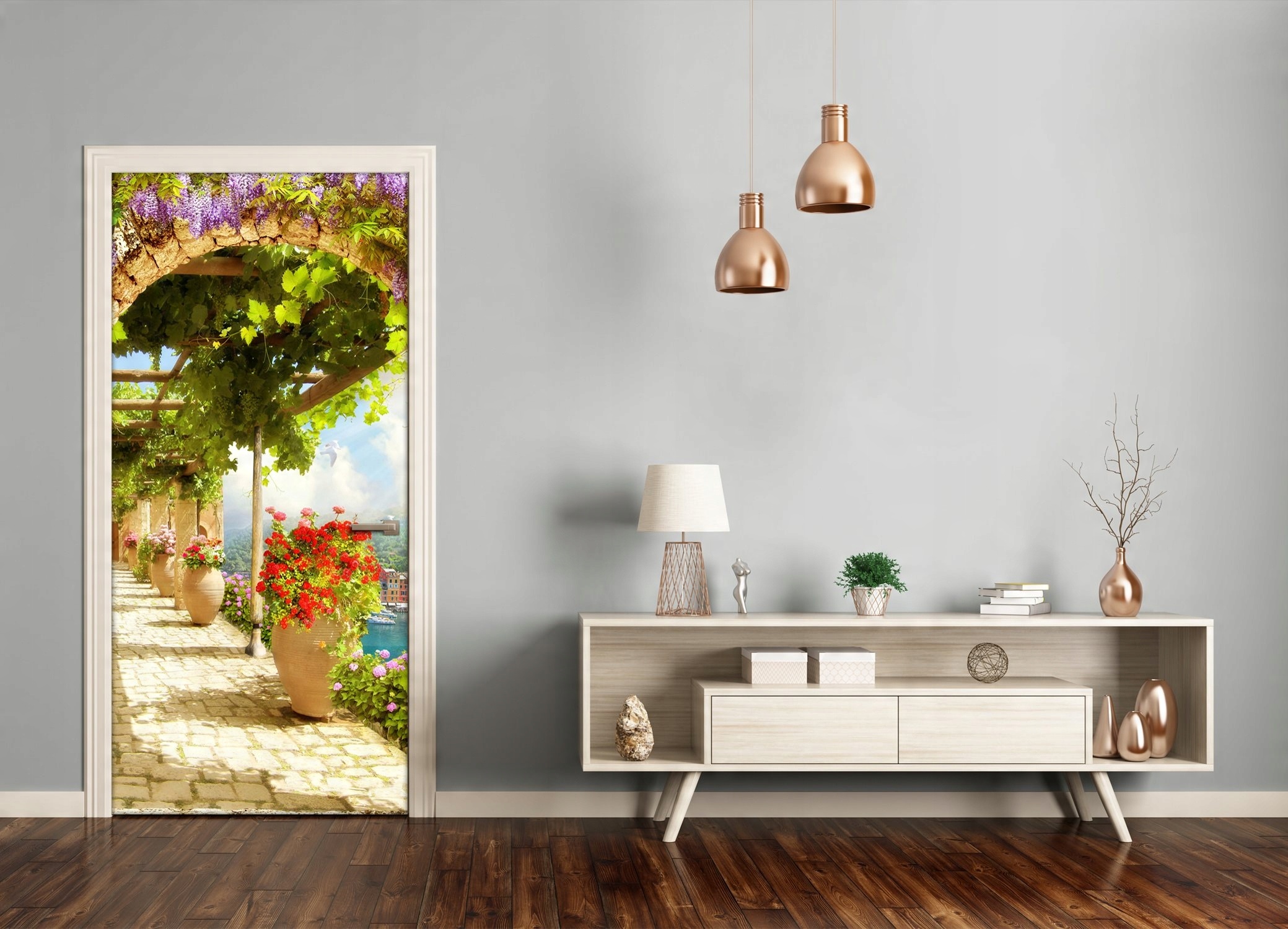 

Fototapeta samoprzylepna na drzwi Cyfrowy fresk