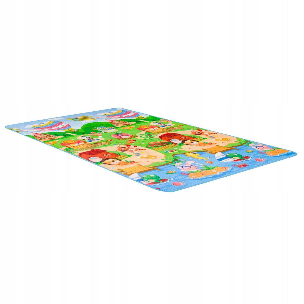 Mata Edukacyjna piankowa dwustronna plac zabaw 180x120cm Materiał pianka