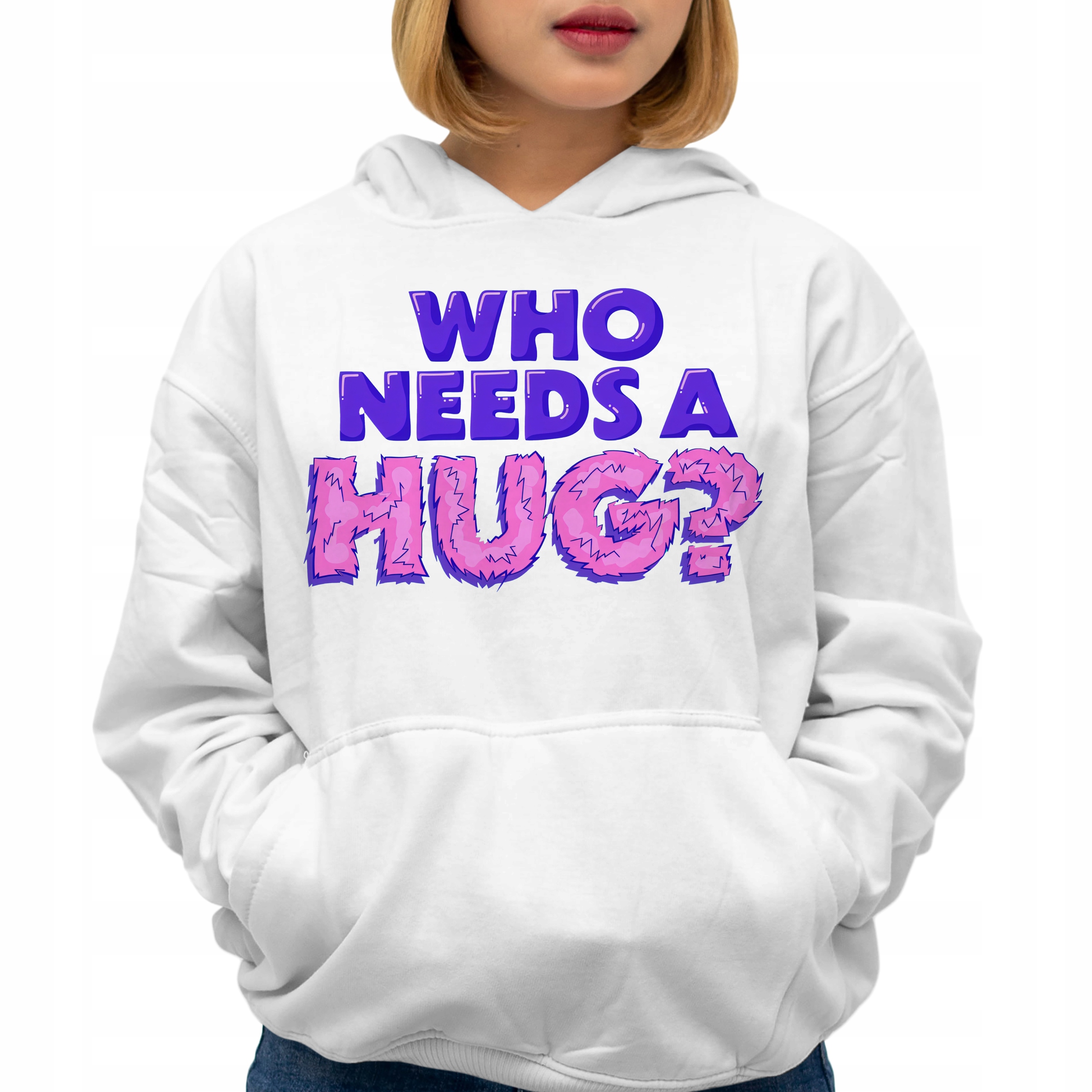 Mikina Who Needs A Hug? Zábavné vzory jako Dárek Velikost M