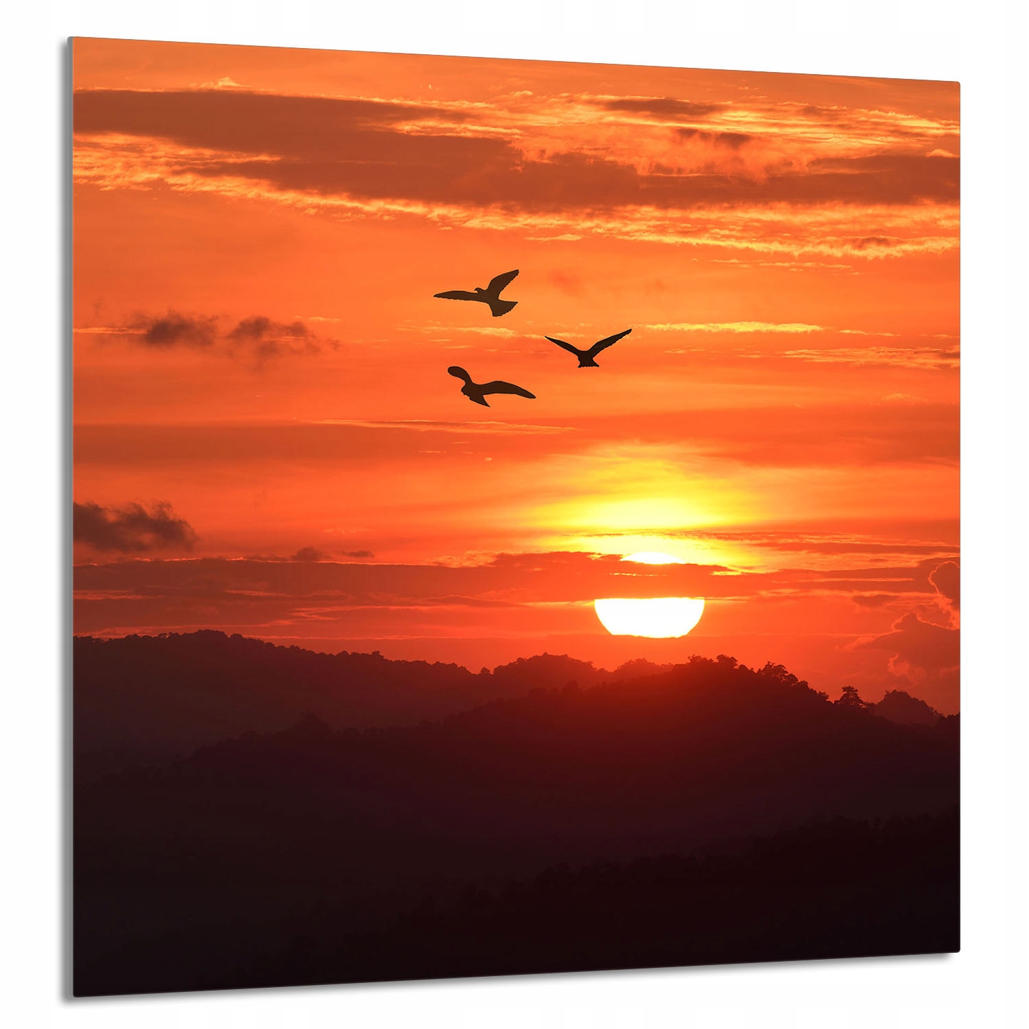 Skleněný Panel Do Kuchyně 60x65 Slunce Tvrzené Sklo