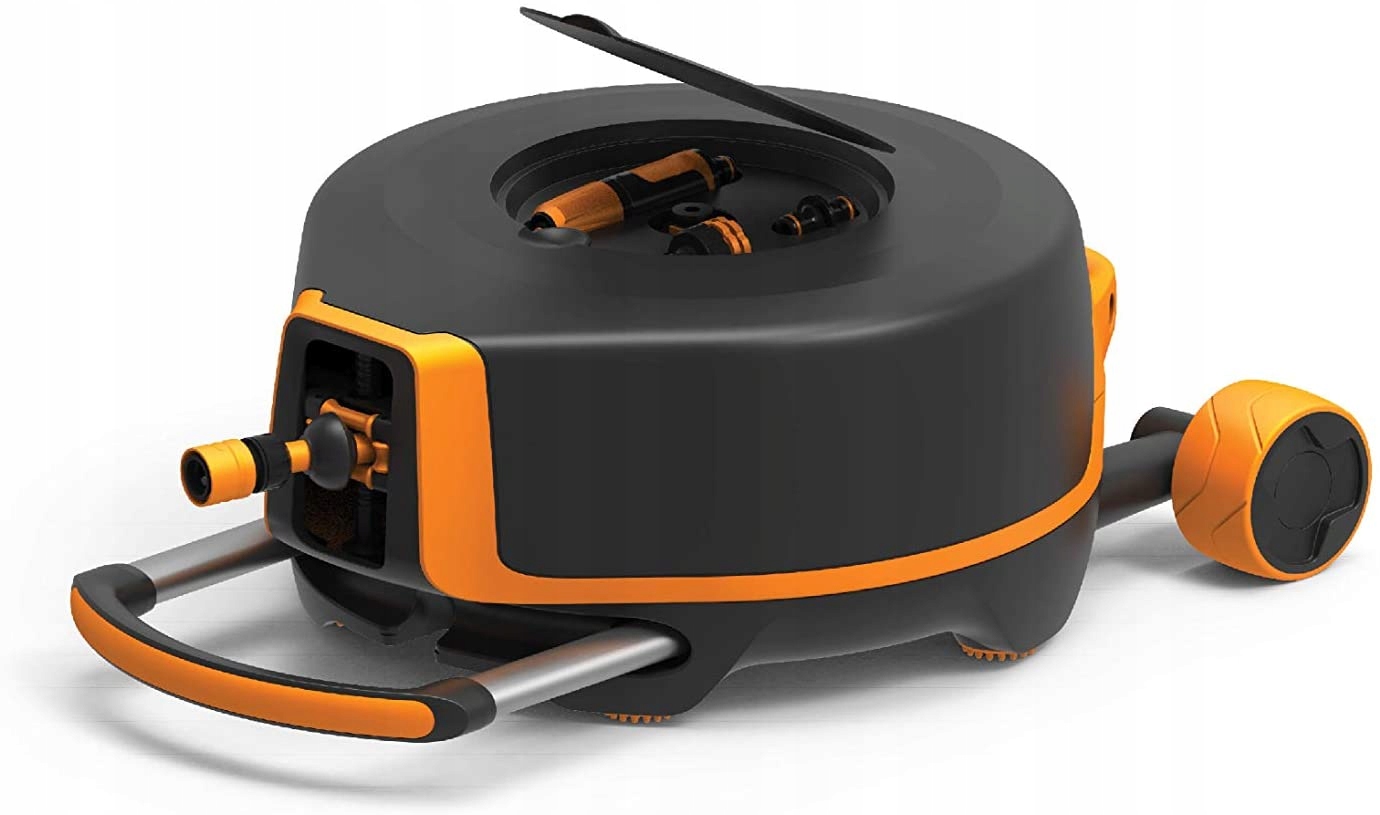 Zwijacz do węża ogrodowego Fiskars XL wąż 20 m Bęben automatyczny