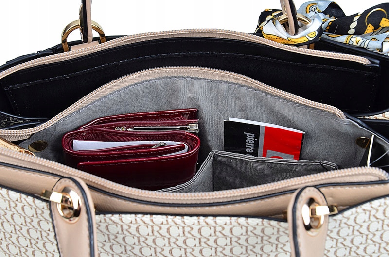 GALLANTRY TOREBKA damska KUFEREK klasyczna Do ręki MONOGRAM Wzór dominujący inny wzór