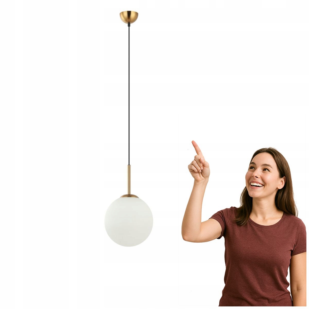 Závesná lampa Deore Bronz biela do moderných interiérov Italux