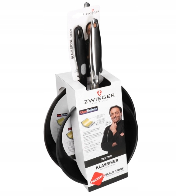 

Zestaw 2 Patelni 24/28 CM Z Łopatką Zwieger