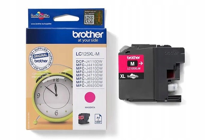 Originální inkoust Magenta Brother LC125XLM, LC-125XLM