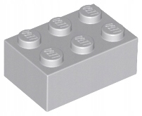 

Lego 3002 Klocek 2x3 szary jasny Nowy (2g)