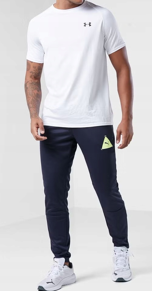 PUMA SPODNIE DRESOWE MĘSKIE CIENKIE SPORTOWE TERMOAKTYWNE SLIM FIT S Model FUSSBALL PARK