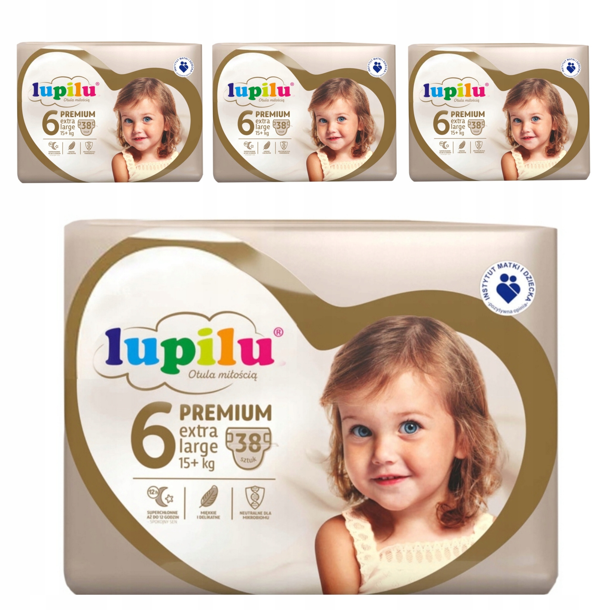 Pieluszki Lupilu Extra Large 6 Rozmiar 6 152 szt.