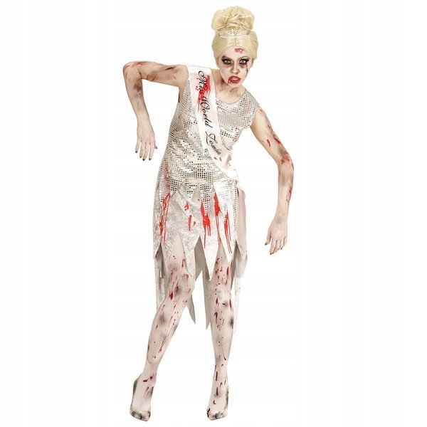 Kostým Zombie Miss Soutěž Temná Krev Halloween Převlek L