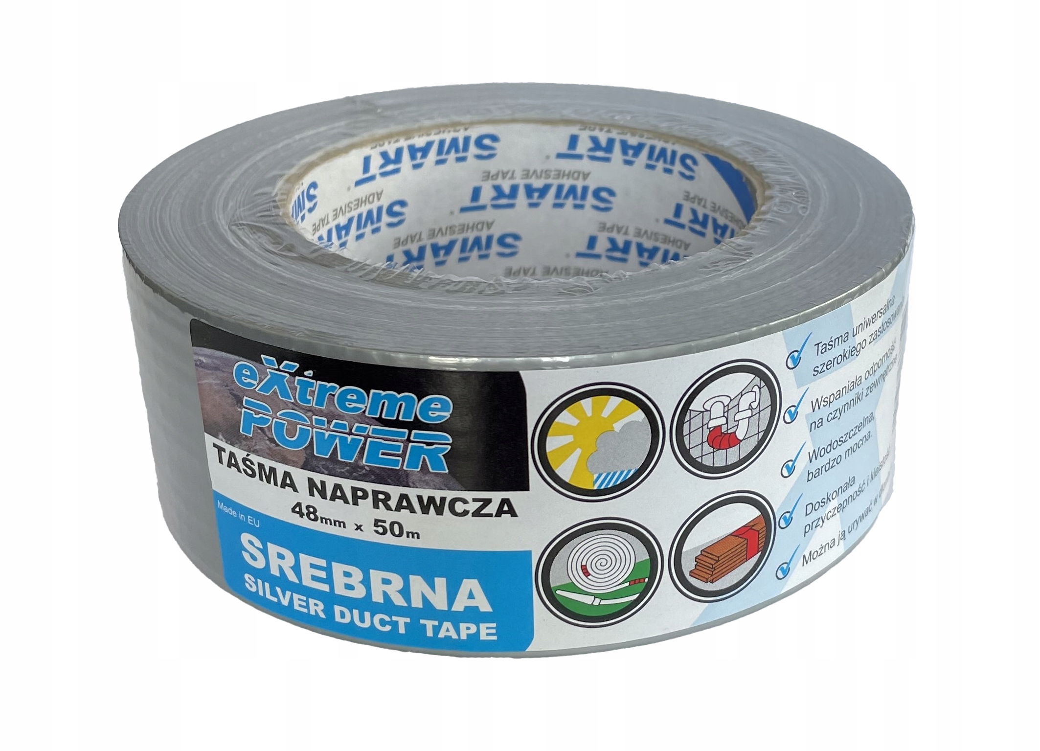Taśma naprawcza montażowa silver DUCT TAPE SMART EAN (GTIN) 5905910471450