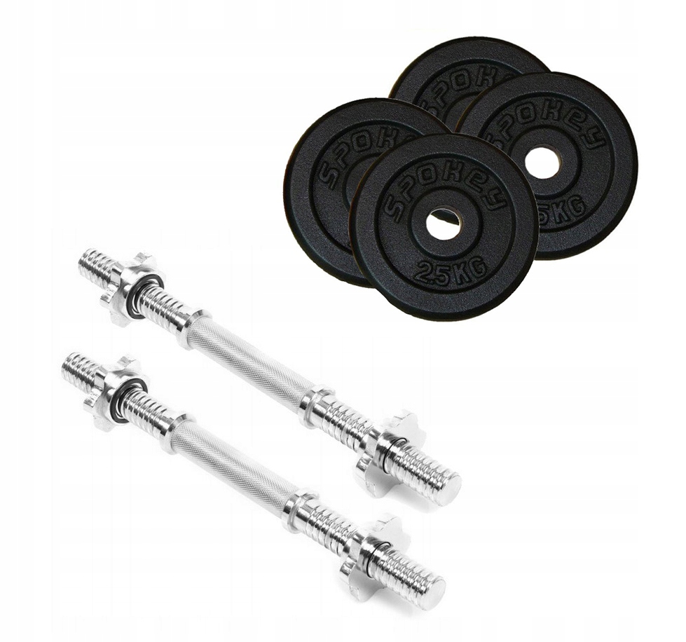 Sada litiny 4x2,5 kg 2 hmatníky spokey priam