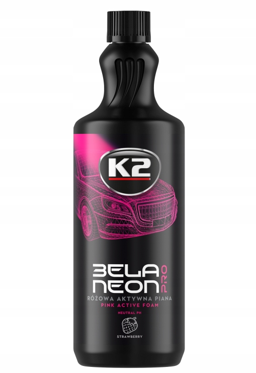K2 Bela Pro Neon 1L Różowa Aktywna Piana Do Myjki Mycia Samochodu Auta