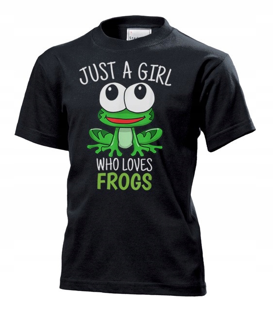 

Koszulka dziecięca Dziewczyna która kocha żaby M