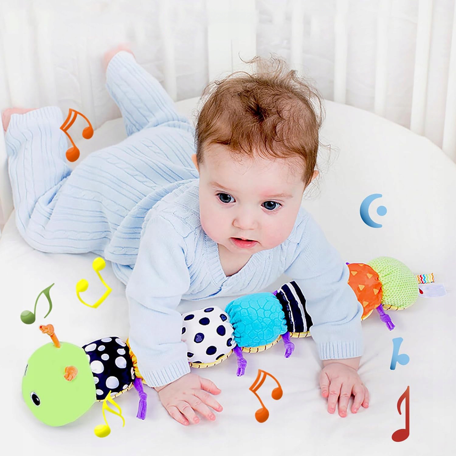 ZABAWKA SENSORYCZNA GĄSIENICA MUZYCZNA PLUSZOWA GĄSIENICA DLA NIEMOWLĄT Kod producenta Gąsienica Zabawka