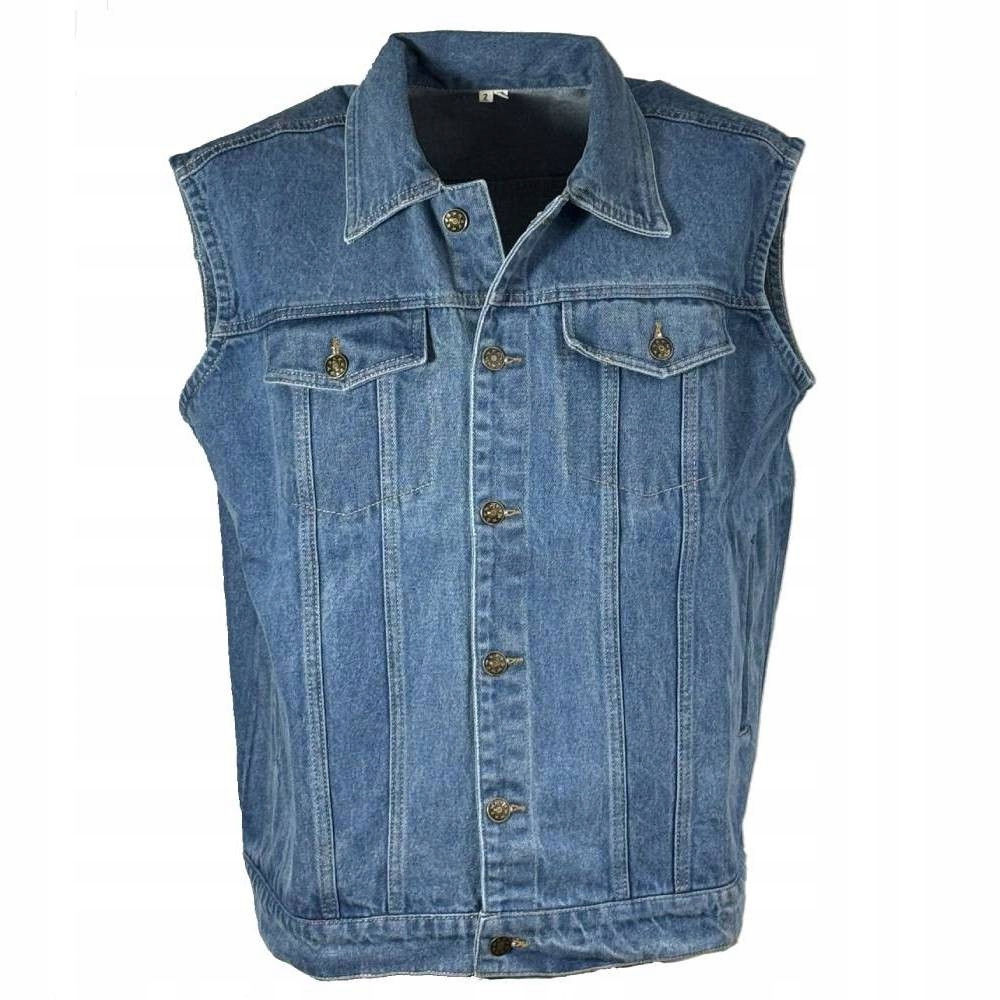 Vesta pánská džínová nadměrné velikosti 8XL jeans