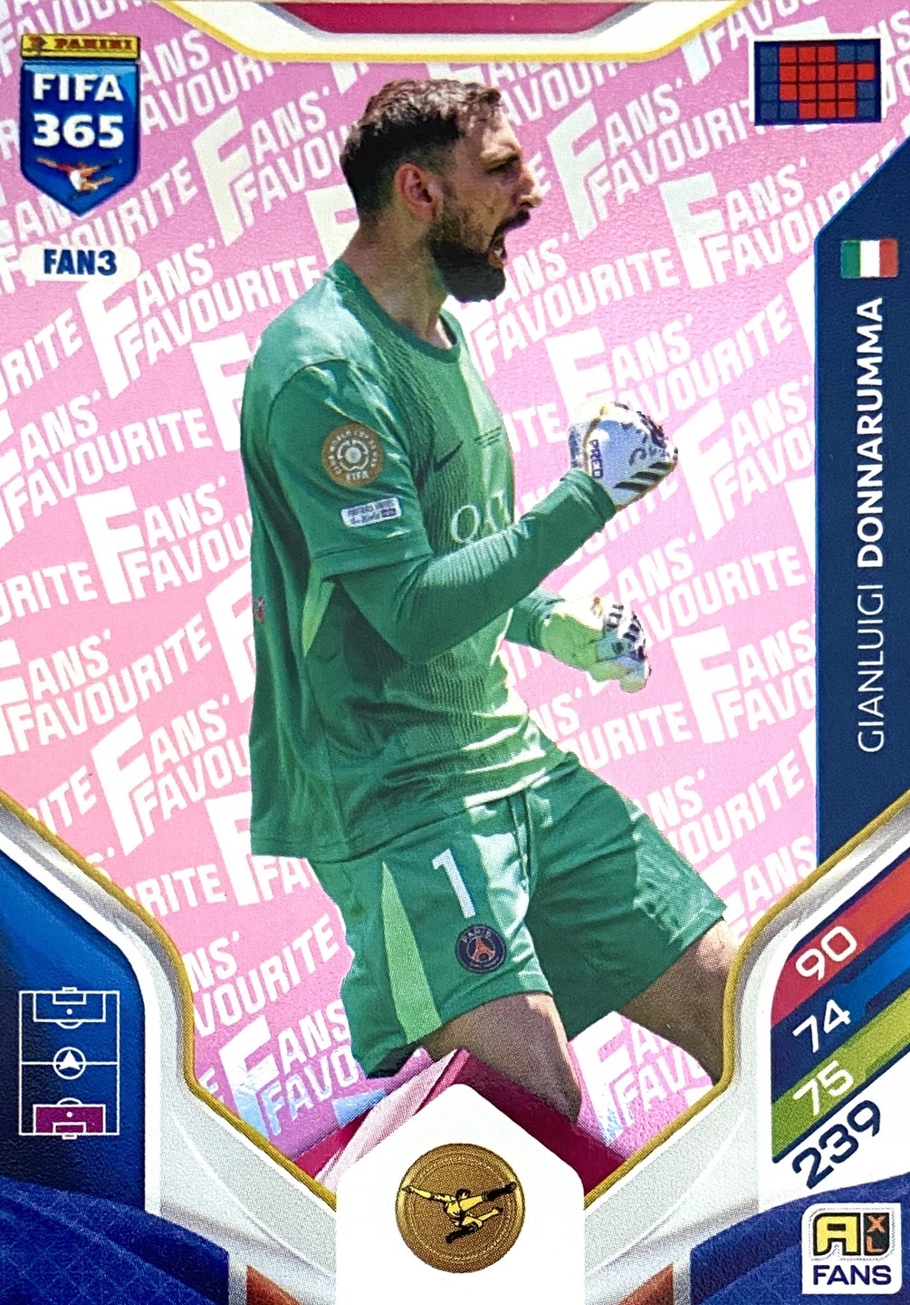 Panini Fifa 2026 Fans’ Favourite Pink Fan 3 Gianluigi Donnarumma (psg)