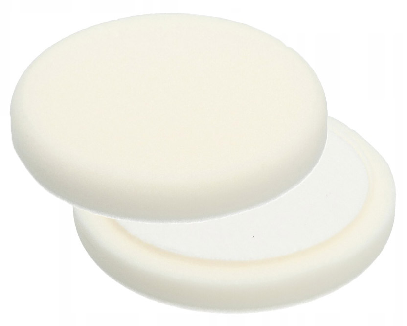 Gąbka Polerska Twarda 150mm Pad Polerski Na Rzep 125mm Biała