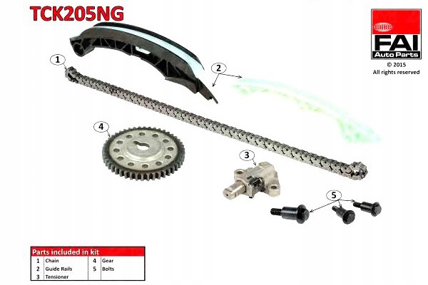 ZESTAW ŁAŃCUCHA ROZRZĄDU MITSUBISHI ASX 1,6 MIVEC Producent części FAI AutoParts