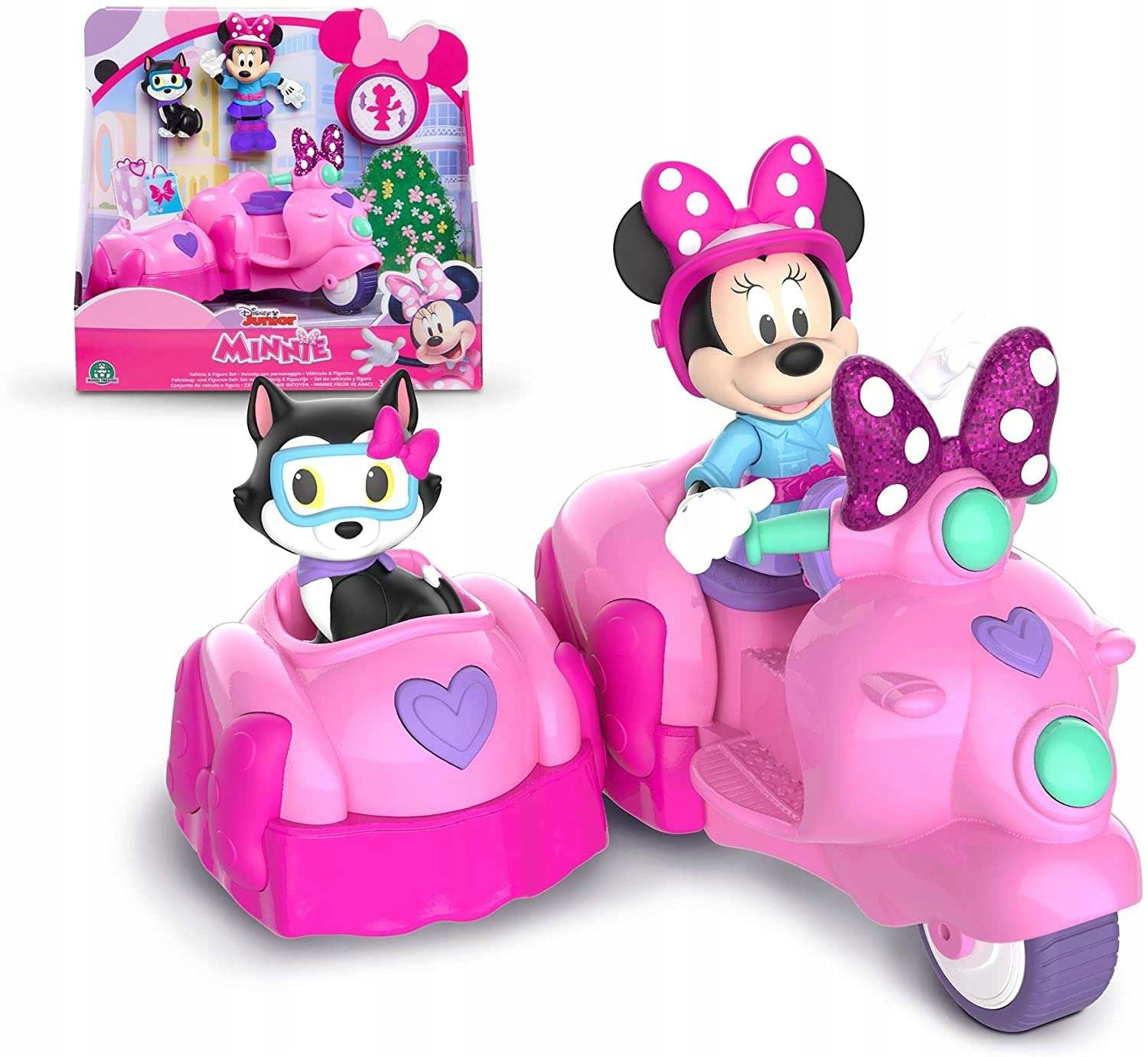 

Disney Myszka Minnie Motocykl Przyczepka Figurka