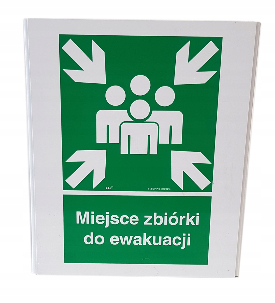 MIEJSCE ZBIÓRKI DO EWAKUACJI 25X30 przestrzenny