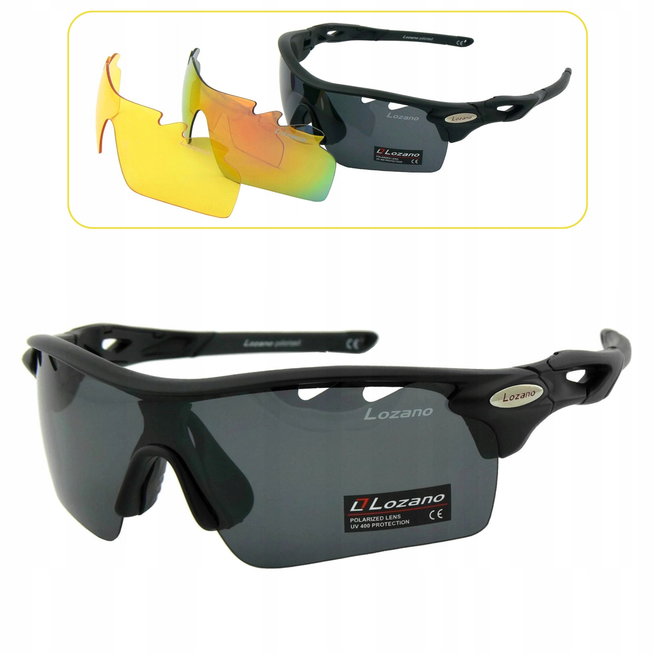 Sportovní Polarizační Sluneční Brýle Se 3 Vyměnitelnými Čočkami