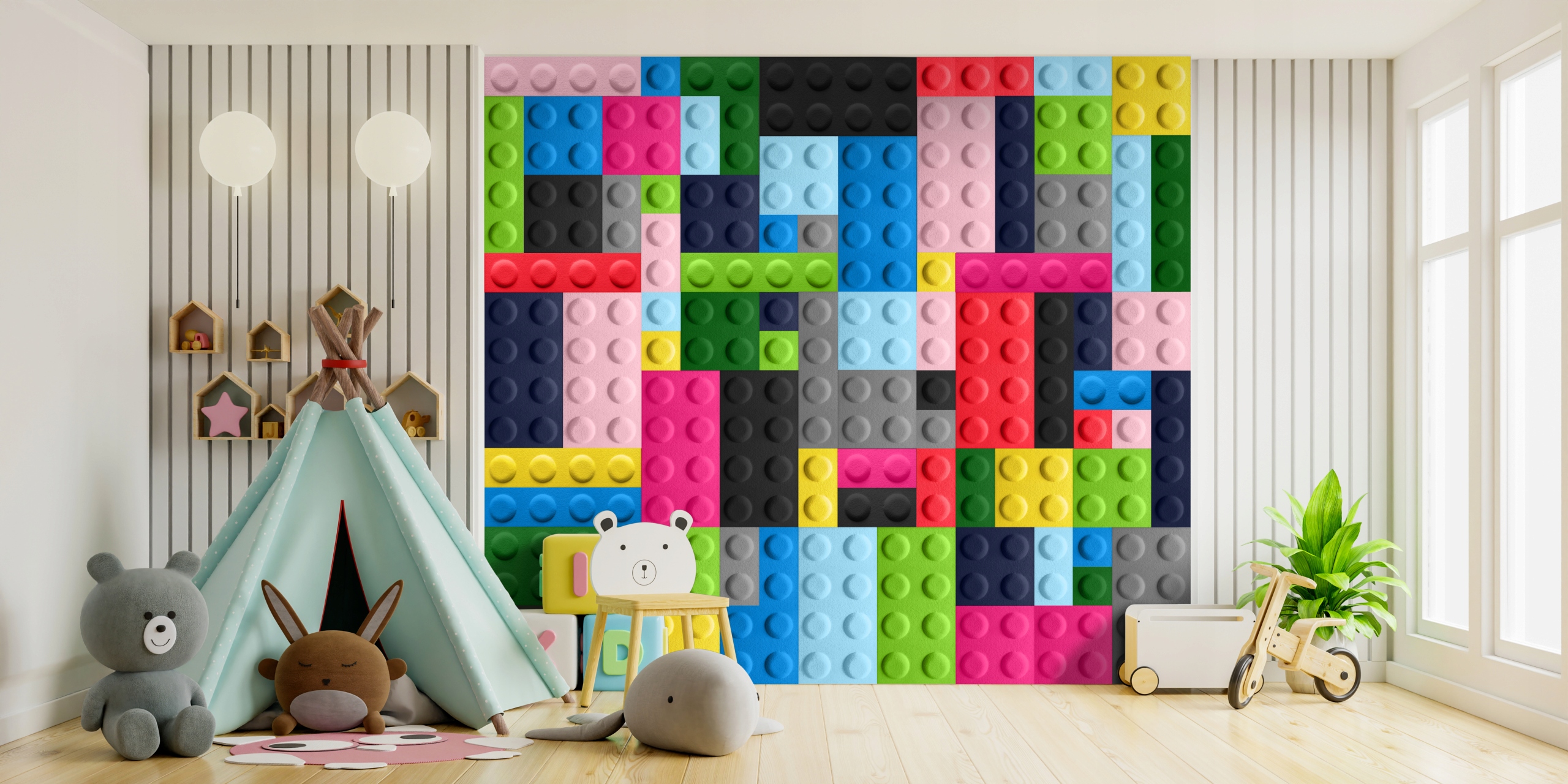 PANELE ŚCIENNE KLOCKI 60X15 FILCOWE MIĘKKIE SOFT